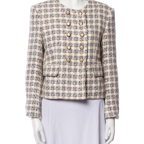 Veronica Beard Jackets & Blazers - Veronica Beard Cream and Black Plaid Blazer